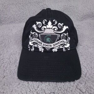 Michigan State Spartans Hat Cap Adjustable Mens NCAA College Black‎ Signature
